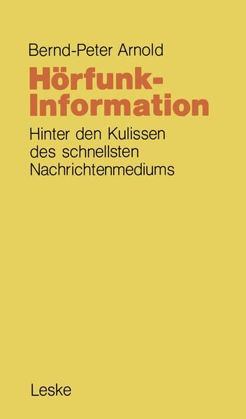 Produktbild: H&ouml;rfunk-Information