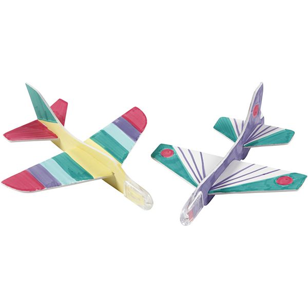 Produktbild: Creativ Company Flugzeug-Sortiment, L 11,5-12,5 cm, B 11-12 cm, Wei&szlig;, 3 Stk