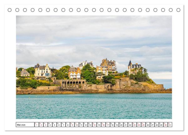 Produktbild: Malerische Bretagne - facettenreiche Region (Tischkalender 2026 DIN A5 quer), CALVENDO Monatskalender