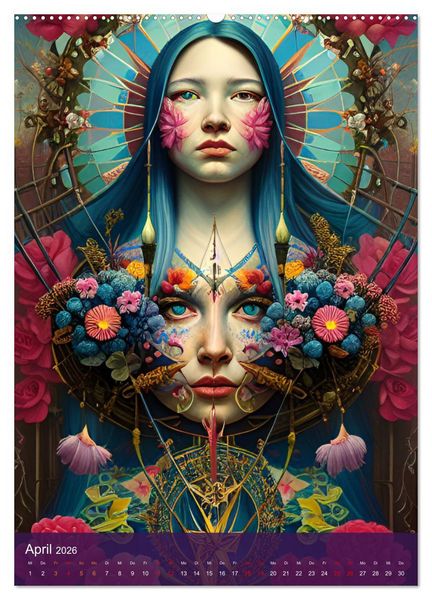 Produktbild: Fotokunst mit KI - Surrealismus (hochwertiger Premium Wandkalender 2026 DIN A2 hoch), Kunstdruck in Hochglanz