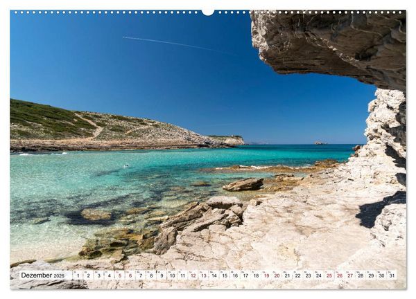 Produktbild: Traumstr&auml;nde auf Mallorca (hochwertiger Premium Wandkalender 2026 DIN A2 quer), Kunstdruck in Hochglanz