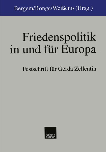 Produktbild: Friedenspolitik in und f&uuml;r Europa