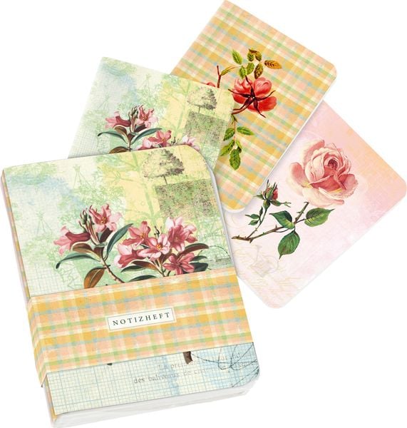 Produktbild: Die G&auml;rten der K&uuml;nstler Mini-Notizhefte Motiv Bl&uuml;tenstrauch