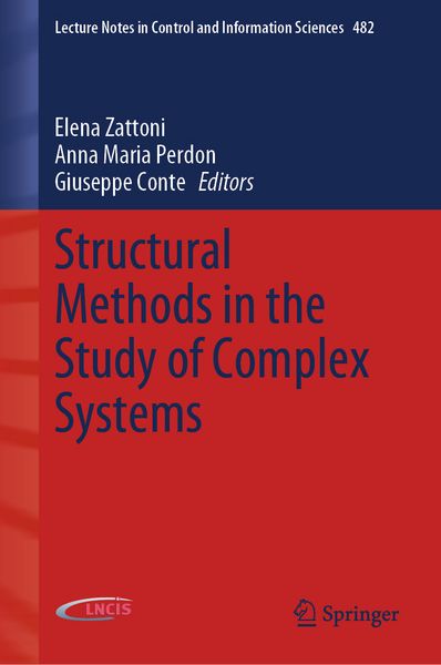 Produktbild: Structural Methods in the Study of Complex Systems