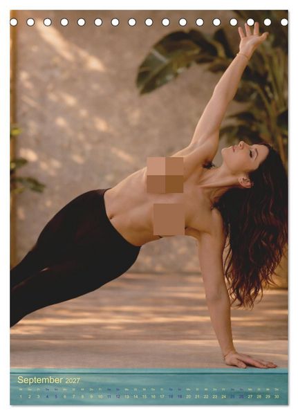 Produktbild: Sinnliches Yoga (Tischkalender 2027 DIN A5 hoch), CALVENDO Monatskalender