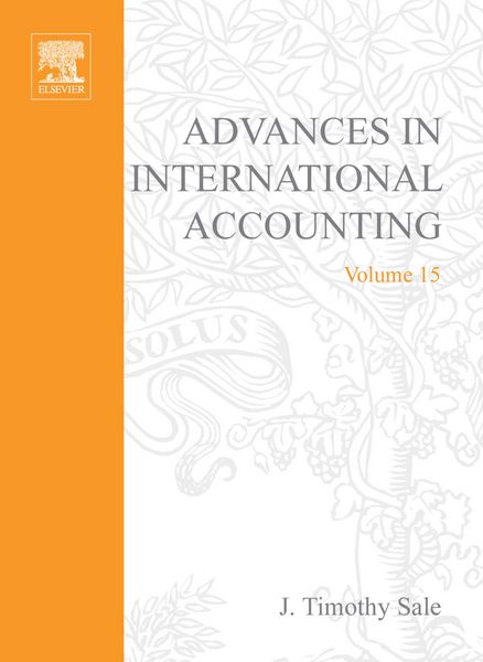 Produktbild: Advances in International Accounting