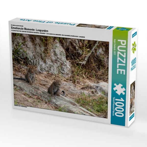 Produktbild: CALVENDO Puzzle Ein Motiv aus dem Kalender Emotionale Momente: Leoparden | 1000 Teile Lege-Gr&ouml;&szlig;e 64x48cm Foto-Puzzle f&uuml;r gl&uuml;ckliche Stunden