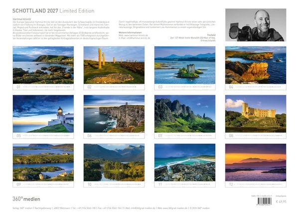 Produktbild: Schottland Exklusivkalender 2027