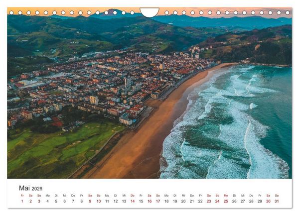Produktbild: Spanien Luftaufnahmen (Wandkalender 2026 DIN A4 quer), CALVENDO Monatskalender