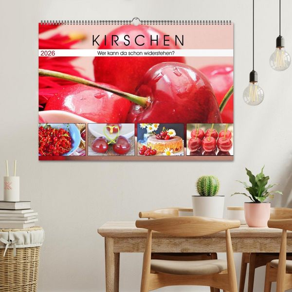 Produktbild: Kirschen. Wer kann da schon widerstehen? (Wandkalender 2026 DIN A2 quer), CALVENDO Monatskalender