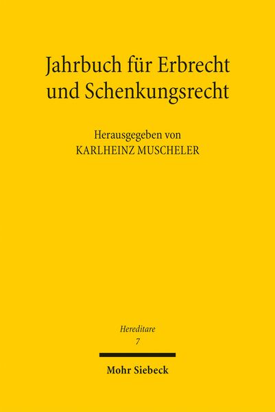 Produktbild: Jahrbuch f&uuml;r Erbrecht und Schenkungsrecht