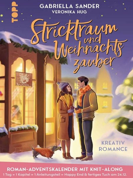 Produktbild: Stricktraum und Weihnachtszauber. Eine Kreativ-Romance. Mit Multimuster-Tuch-Knit-Along. Adventskalenderbuch