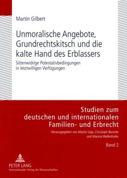 Produktbild: Unmoralische Angebote, Grundrechtskitsch und die kalte Hand des Erblassers