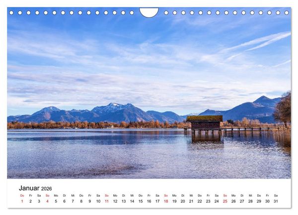 Produktbild: Traumhafter Chiemsee - eine kalendarische Reise (Wandkalender 2026 DIN A4 quer), CALVENDO Monatskalender