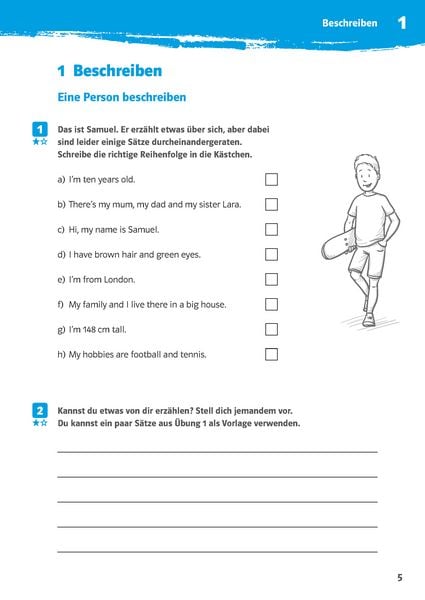 Produktbild: 10-Minuten-Training Englisch Aufsatz: Erste englische Texte schreiben. 5./6. Klasse. Kleine Lernportionen f&uuml;r jeden Tag