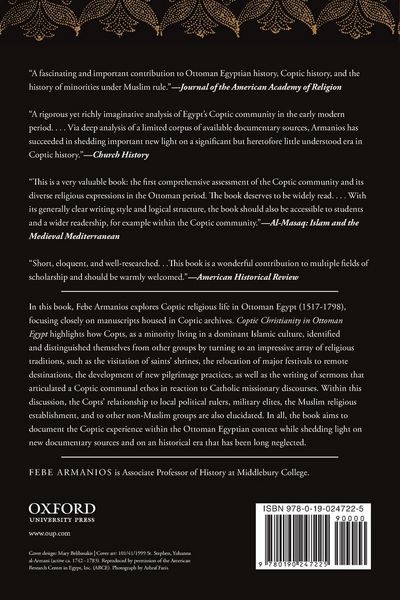 Produktbild: Coptic Christianity in Ottoman Egypt