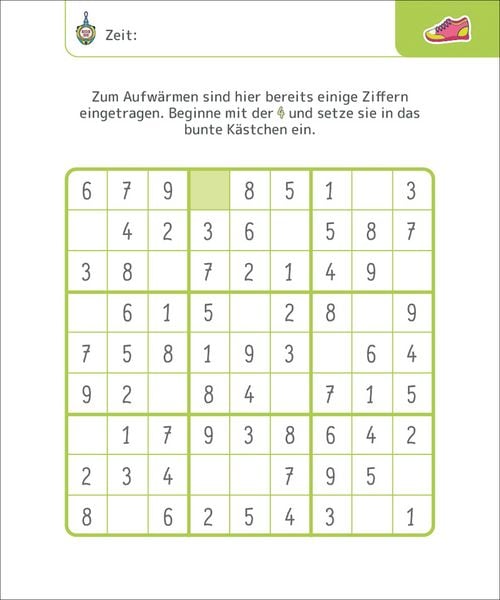 Produktbild: Sudokus f&uuml;r clevere Kids 8+ [gr&uuml;n]