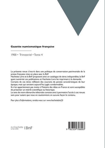 Produktbild: Gazette numismatique fran&ccedil;aise