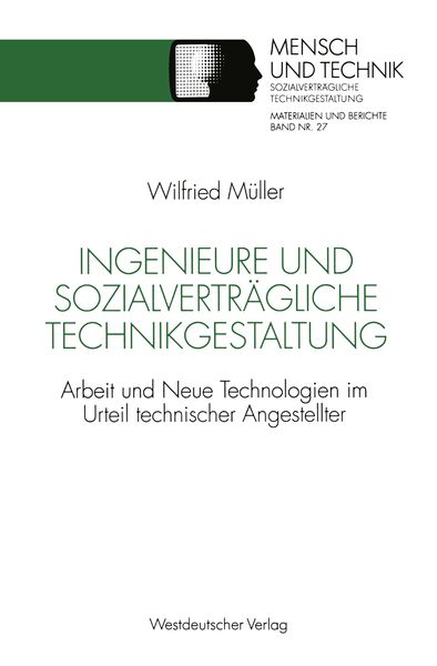 Produktbild: Ingenieure und sozialvertr&auml;gliche Technikgestaltung