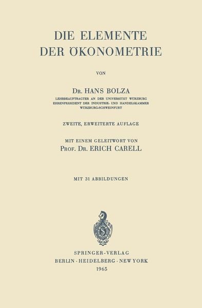 Produktbild: Die Elemente der &Ouml;konometrie