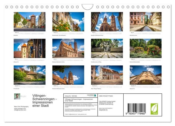 Produktbild: Villingen-Schwenningen - Impressionen einer Stadt (Wandkalender 2026 DIN A4 quer), CALVENDO Monatskalender