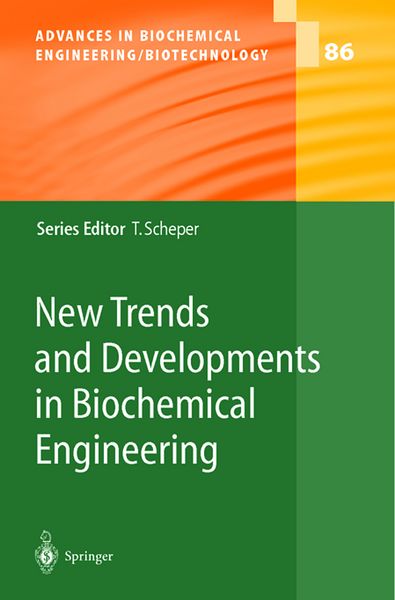 Produktbild: New Trends and Developments in Biochemical Engineering