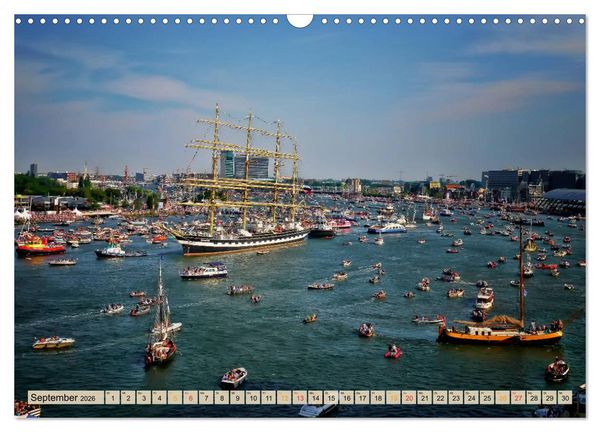 Produktbild: Sch&ouml;ne H&auml;fen zwischen Island und Barbados (Wandkalender 2026 DIN A3 quer), CALVENDO Monatskalender