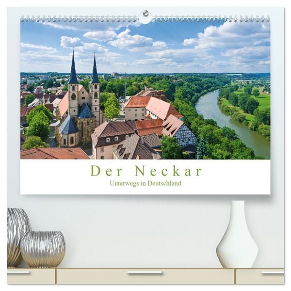 Produktbild: Der Neckar - Unterwegs in Deutschland (hochwertiger Premium Wandkalender 2026 DIN A2 quer), Kunstdruck in Hochglanz