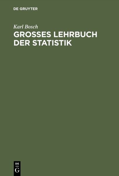 Produktbild: Gro&szlig;es Lehrbuch der Statistik