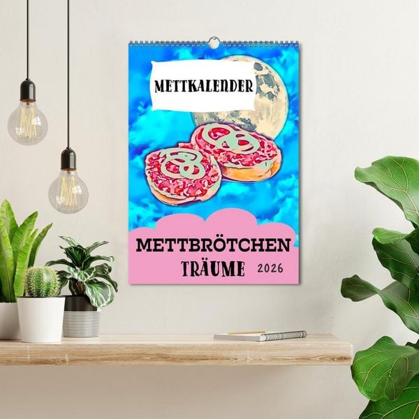 Produktbild: Mettbr&ouml;tchen Tr&auml;ume - Mettkalender (Wandkalender 2026 DIN A3 hoch), CALVENDO Monatskalender