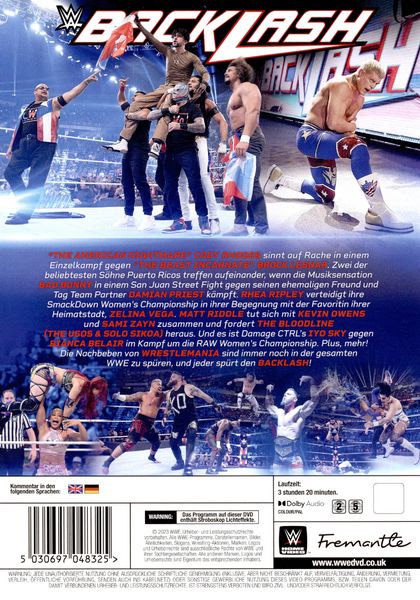 Produktbild: WWE: BACKLASH 2023