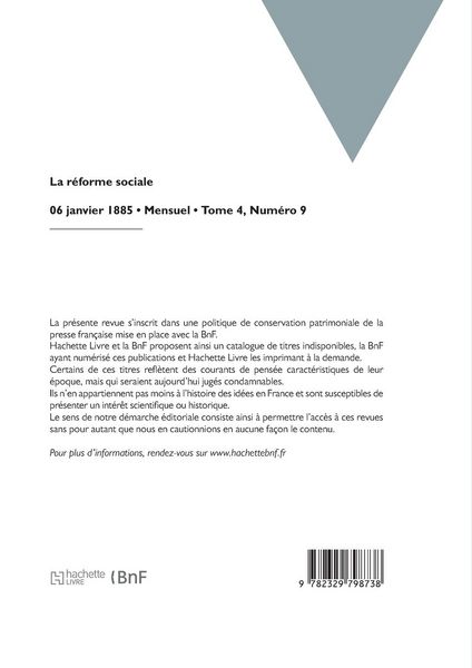 Produktbild: La r&eacute;forme sociale