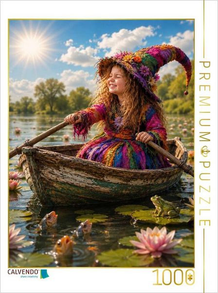 CALVENDO Puzzle Märchenhafte Bootsfahrt | 1000 Teile Lege-Größe 64 × 48 cm Foto-Puzzle für glückliche Stunden