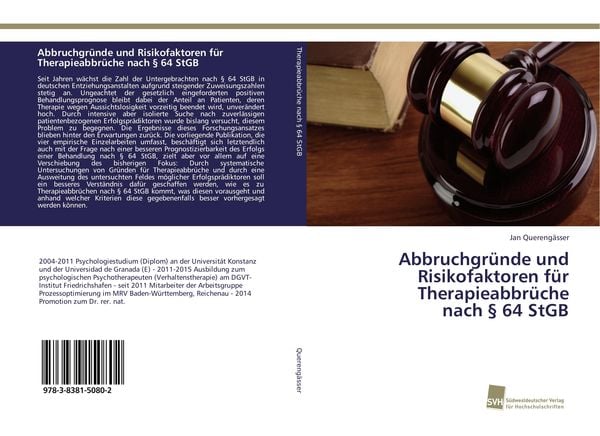 Produktbild: Abbruchgr&uuml;nde und Risikofaktoren f&uuml;r Therapieabbr&uuml;che nach &sect; 64 StGB