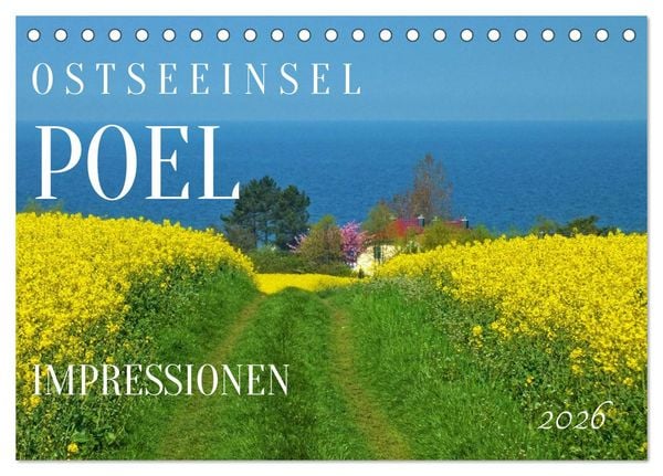 Produktbild: Ostseeinsel Poel - K&uuml;stenimpressionen (Tischkalender 2026 DIN A5 quer), CALVENDO Monatskalender
