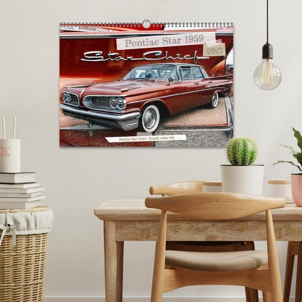 Produktbild: Pontiac Star Chief - Details voller Stil (Wandkalender 2027 DIN A3 quer), CALVENDO Monatskalender