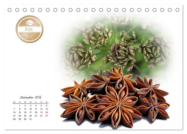 Produktbild: K&uuml;chenkr&auml;uter f&uuml;r jeden Geschmack (Tischkalender 2026 DIN A5 quer), CALVENDO Monatskalender