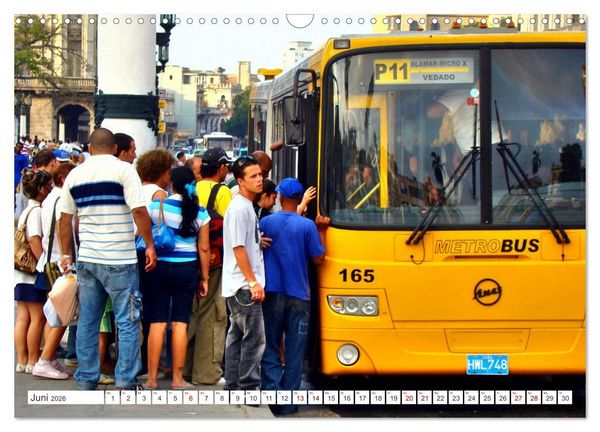 Produktbild: Omnibus-Welt - Autobusse in Kuba (Wandkalender 2026 DIN A3 quer), CALVENDO Monatskalender