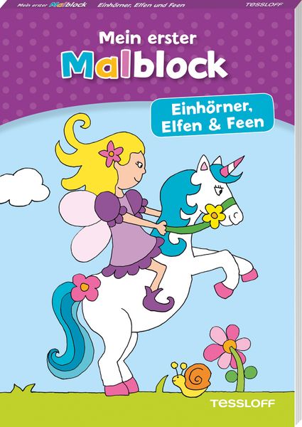 Produktbild: Mein erster Malblock. Einh&ouml;rner, Elfen und Feen