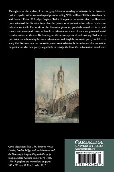 Produktbild: Urbanization and English Romantic Poetry