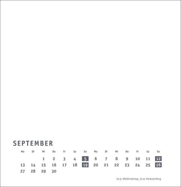 Produktbild: Premium-Bastelkalender wei&szlig; gro&szlig; 2027