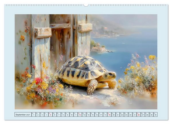 Produktbild: Schildkr&ouml;ten. Gut gepanzert und niemals in Eile (Wandkalender 2027 DIN A2 quer), CALVENDO Monatskalender