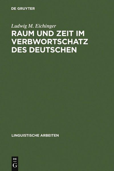 Produktbild: Raum und Zeit im Verbwortschatz des Deutschen