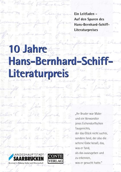 Produktbild: 10 Jahre Hans-Bernhard-Schiff-Literaturpreis