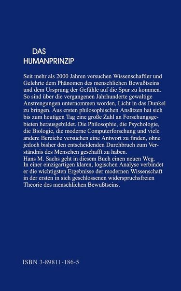 Produktbild: Das Humanprinzip