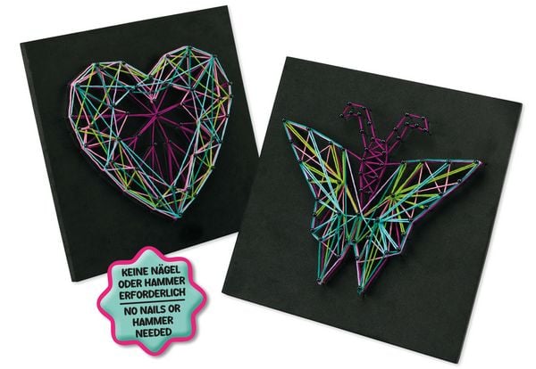 Produktbild: String Art Schmetterling & Herz, Faltschachtel