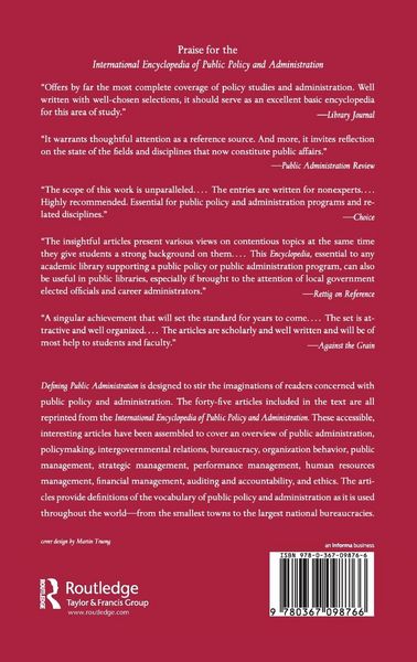 Produktbild: Defining Public Administration