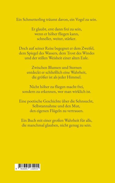 Produktbild: Der Schmetterling, der ein Vogel sein wollte