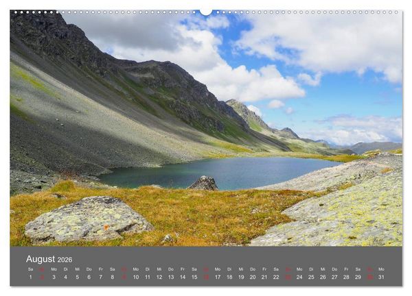 Produktbild: Bergseen der Alpen (Wandkalender 2026 DIN A2 quer), CALVENDO Monatskalender
