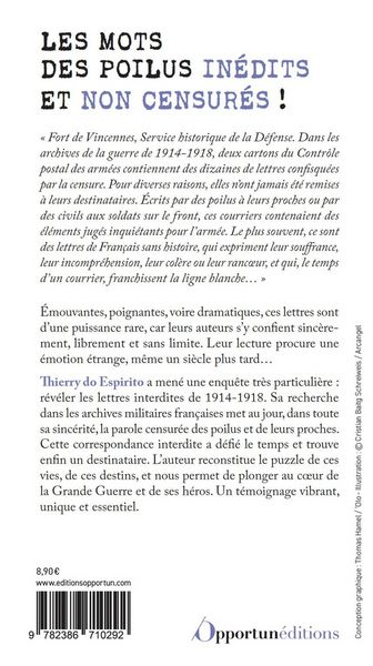 Produktbild: Poilus : les lettres interdites